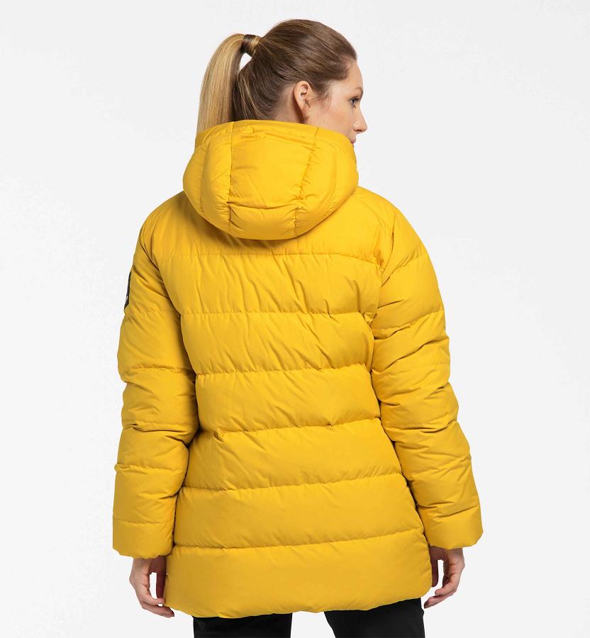 Haglöfs Womens Näs Down Jacket Yellow New Zealand 04589LGOI